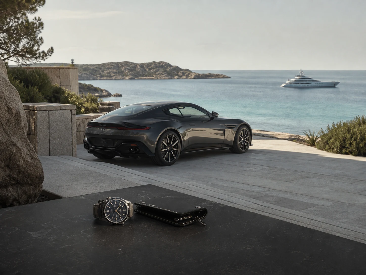 Car, watch and yacht by Private Collection
