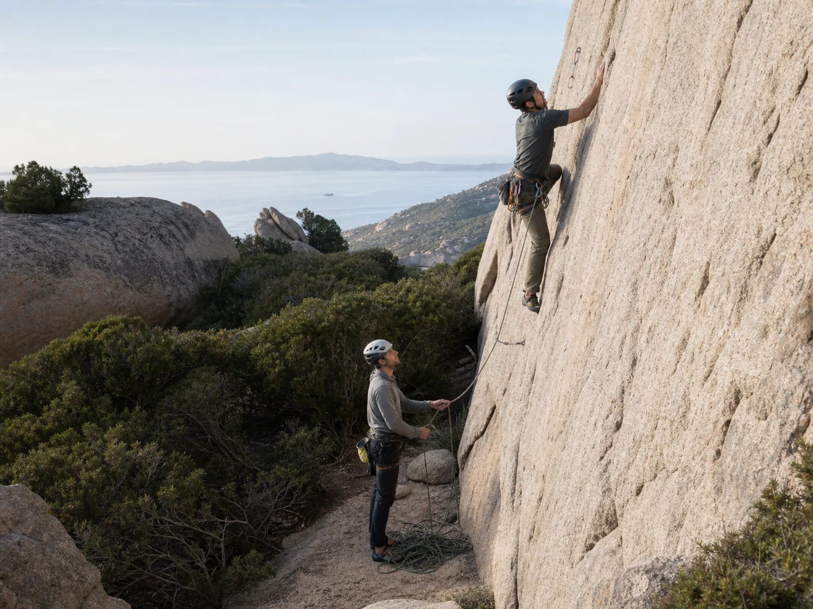 Granite climbing