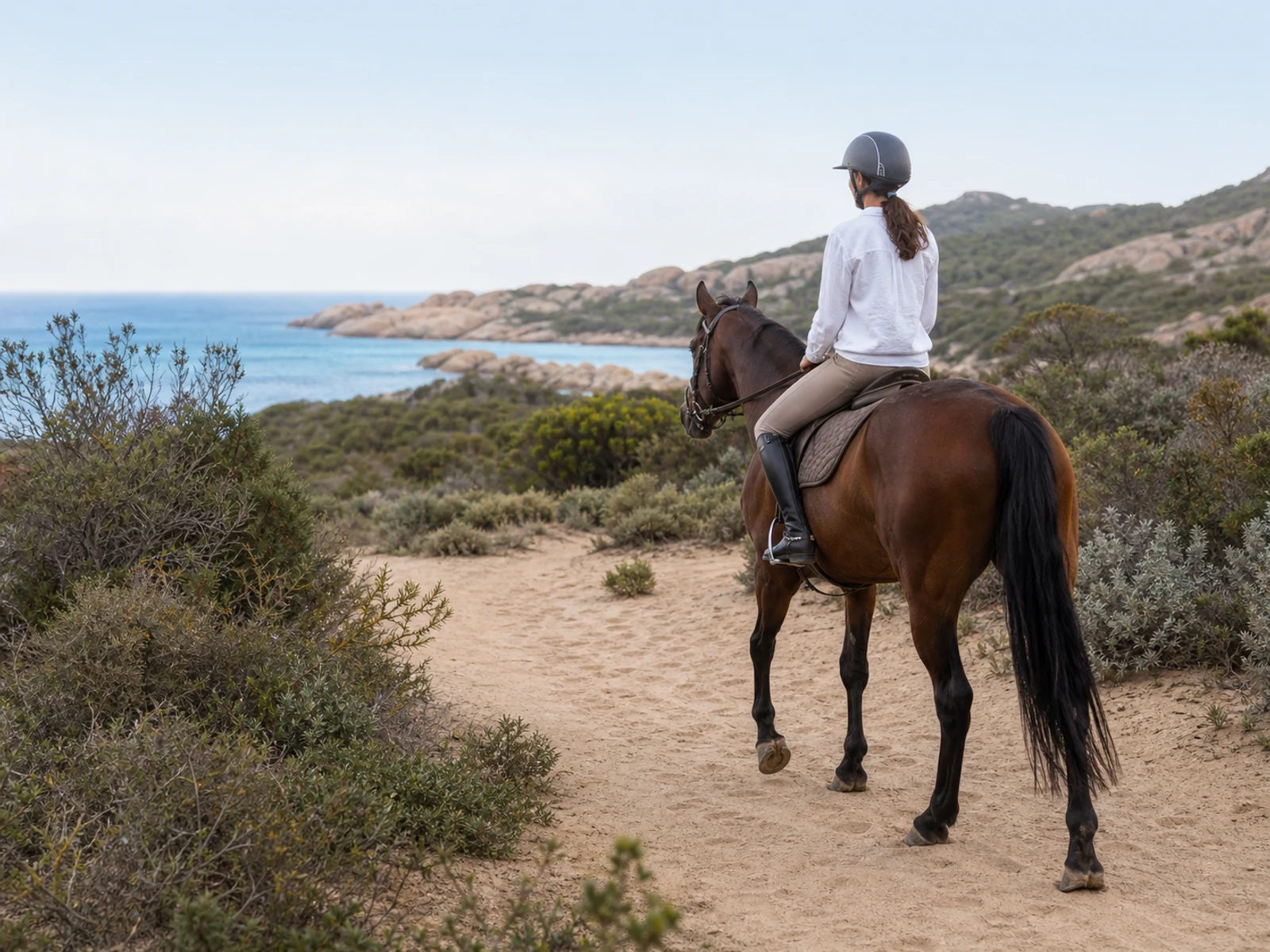Coastal horse riding